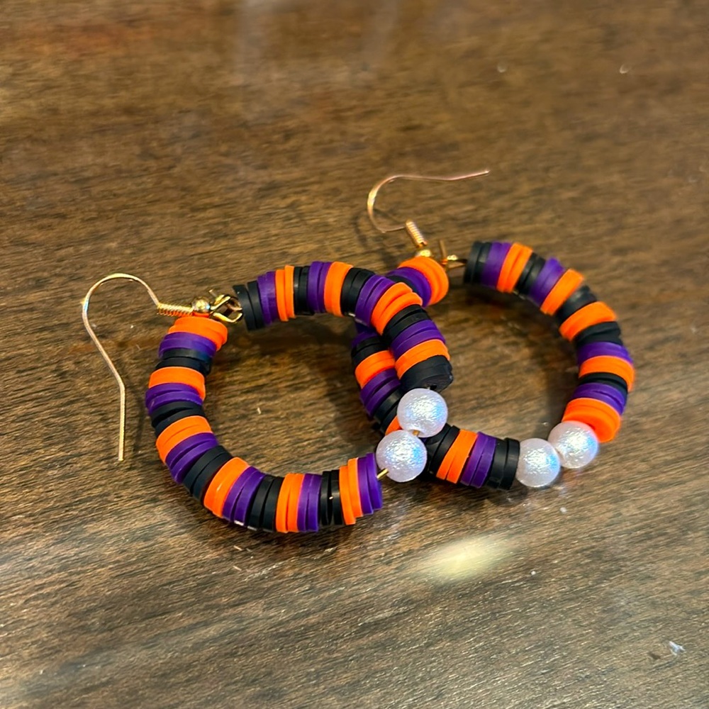 Halloween themed earrings handmade